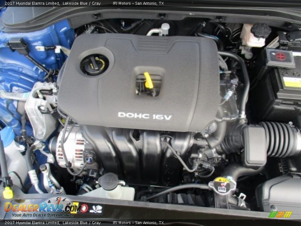 2017 Hyundai Elantra Limited Lakeside Blue / Gray Photo #23