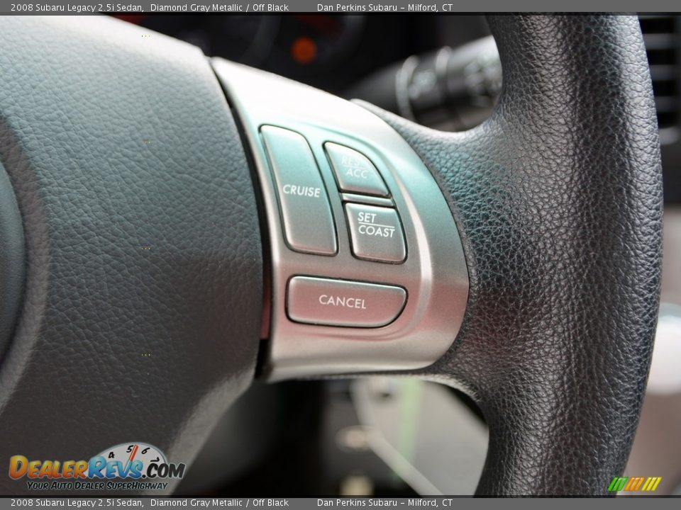 2008 Subaru Legacy 2.5i Sedan Diamond Gray Metallic / Off Black Photo #14