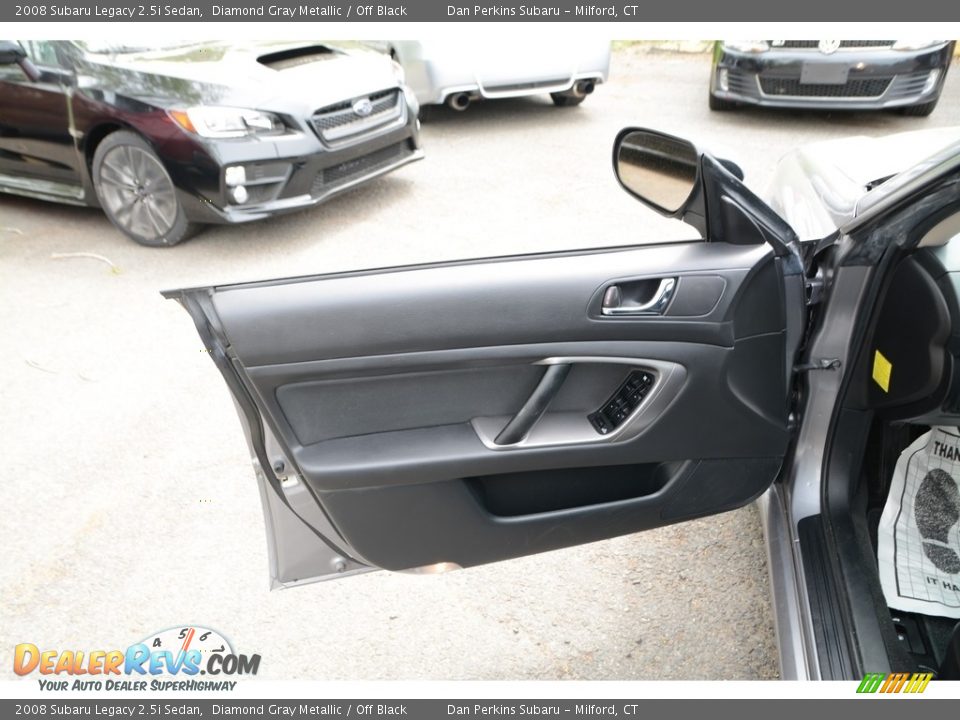 2008 Subaru Legacy 2.5i Sedan Diamond Gray Metallic / Off Black Photo #19