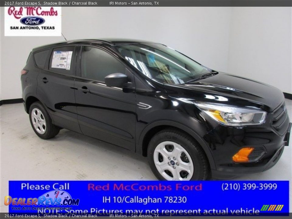 2017 Ford Escape S Shadow Black / Charcoal Black Photo #1