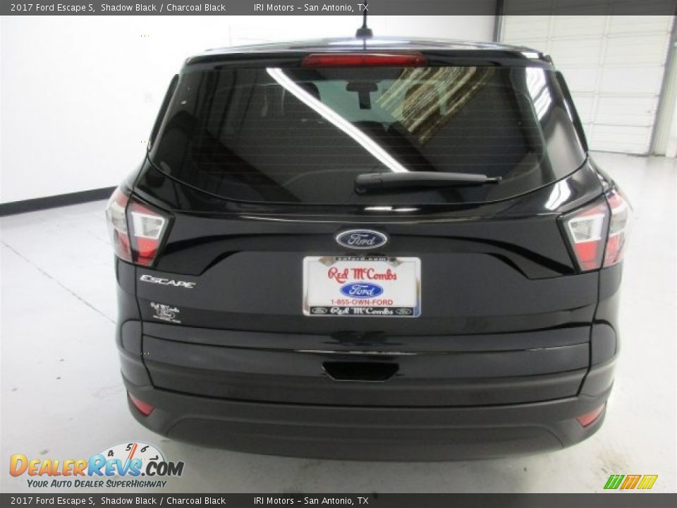 2017 Ford Escape S Shadow Black / Charcoal Black Photo #9