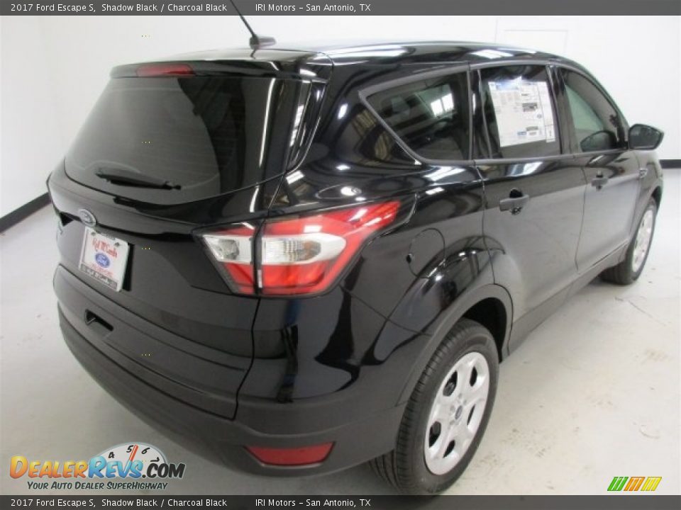 2017 Ford Escape S Shadow Black / Charcoal Black Photo #10