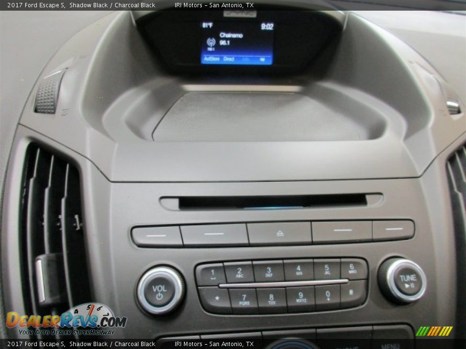 2017 Ford Escape S Shadow Black / Charcoal Black Photo #22