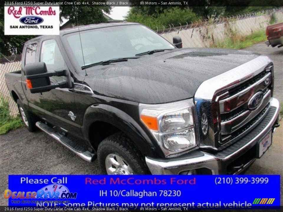 2016 Ford F250 Super Duty Lariat Crew Cab 4x4 Shadow Black / Black Photo #1