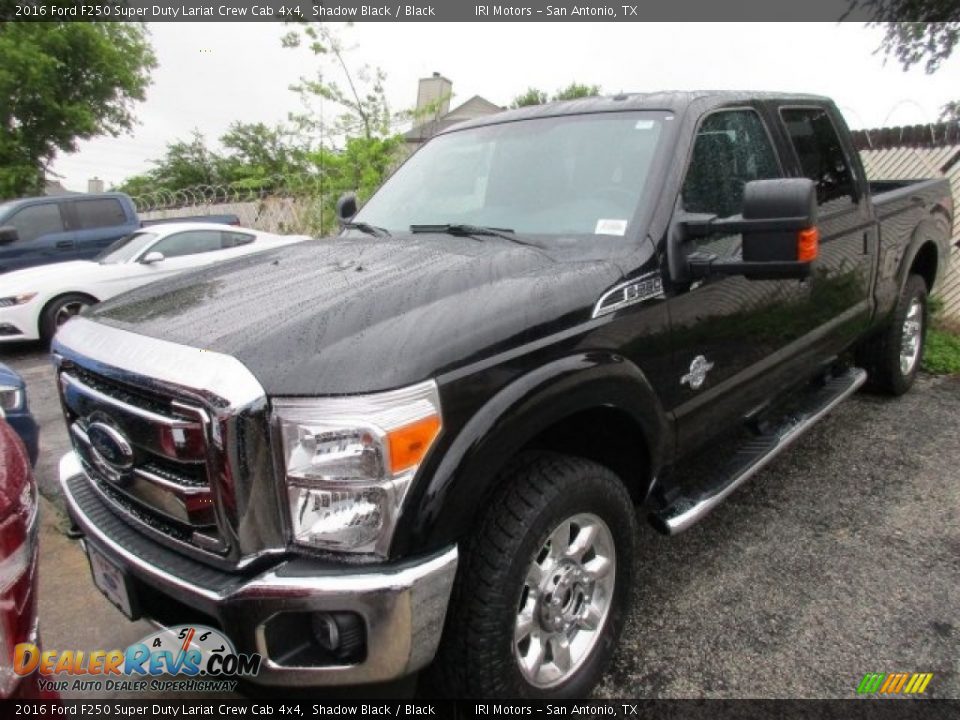 2016 Ford F250 Super Duty Lariat Crew Cab 4x4 Shadow Black / Black Photo #2