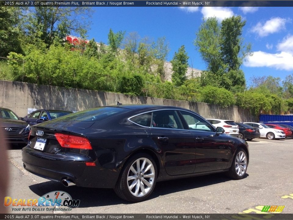 2015 Audi A7 3.0T quattro Premium Plus Brilliant Black / Nougat Brown Photo #4