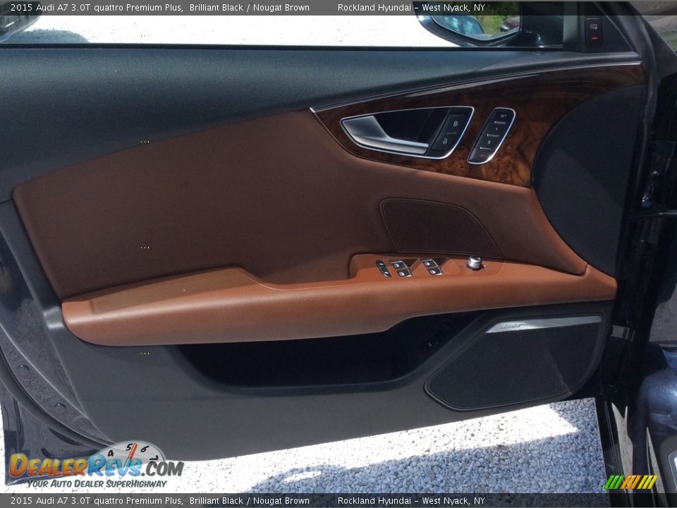 2015 Audi A7 3.0T quattro Premium Plus Brilliant Black / Nougat Brown Photo #7