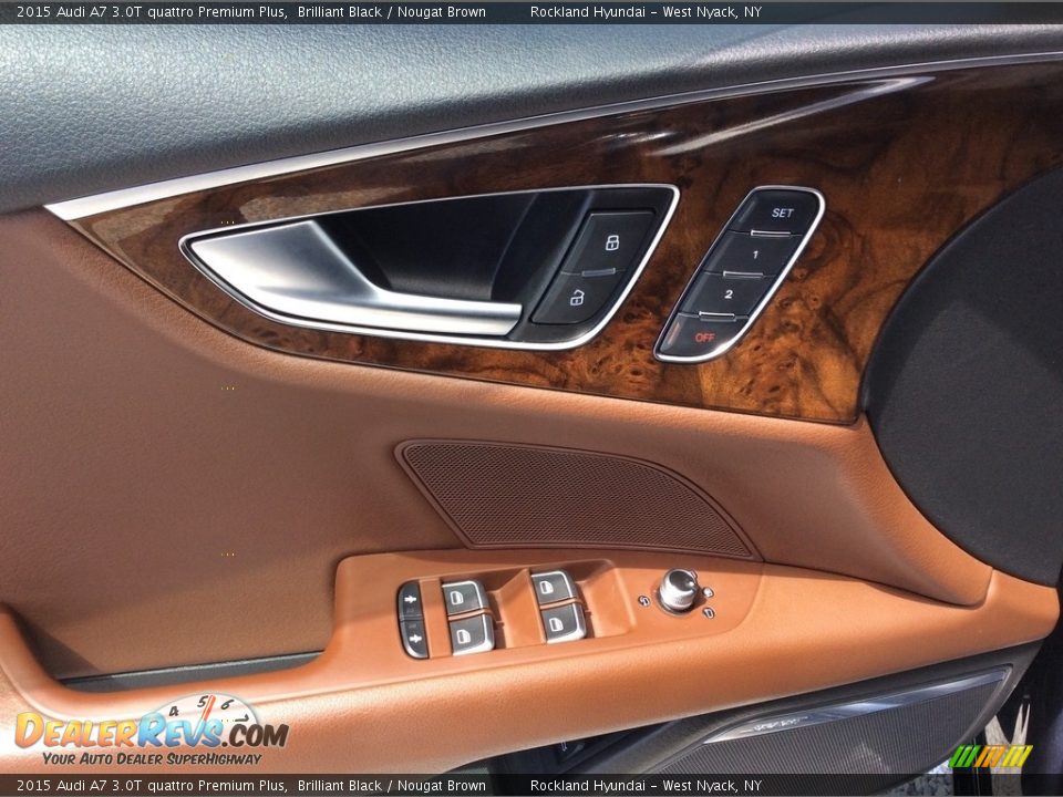 2015 Audi A7 3.0T quattro Premium Plus Brilliant Black / Nougat Brown Photo #8