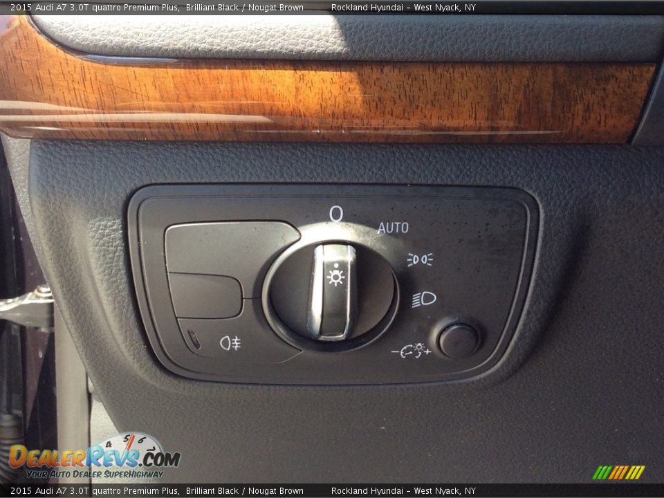 2015 Audi A7 3.0T quattro Premium Plus Brilliant Black / Nougat Brown Photo #11