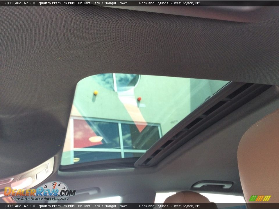 2015 Audi A7 3.0T quattro Premium Plus Brilliant Black / Nougat Brown Photo #13