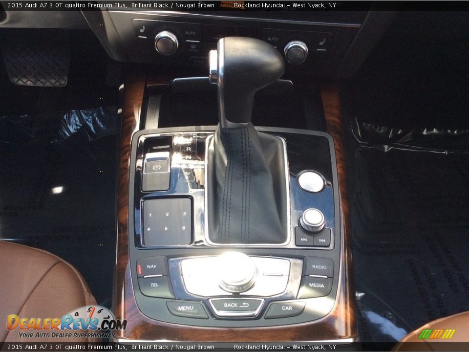 2015 Audi A7 3.0T quattro Premium Plus Brilliant Black / Nougat Brown Photo #16