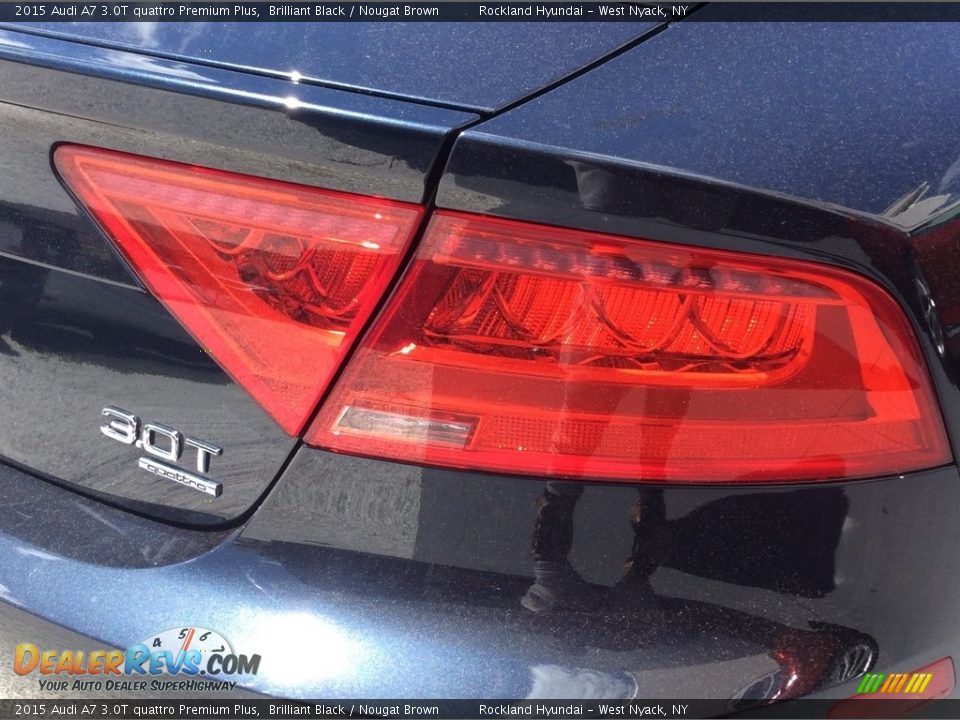 2015 Audi A7 3.0T quattro Premium Plus Brilliant Black / Nougat Brown Photo #22