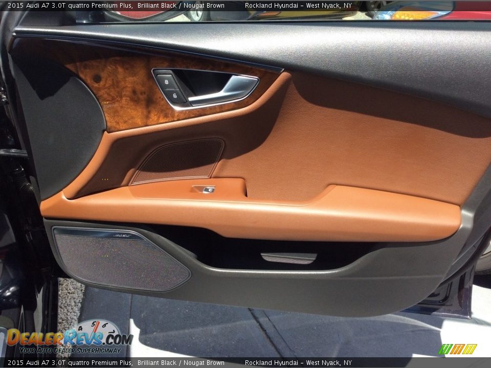 2015 Audi A7 3.0T quattro Premium Plus Brilliant Black / Nougat Brown Photo #24