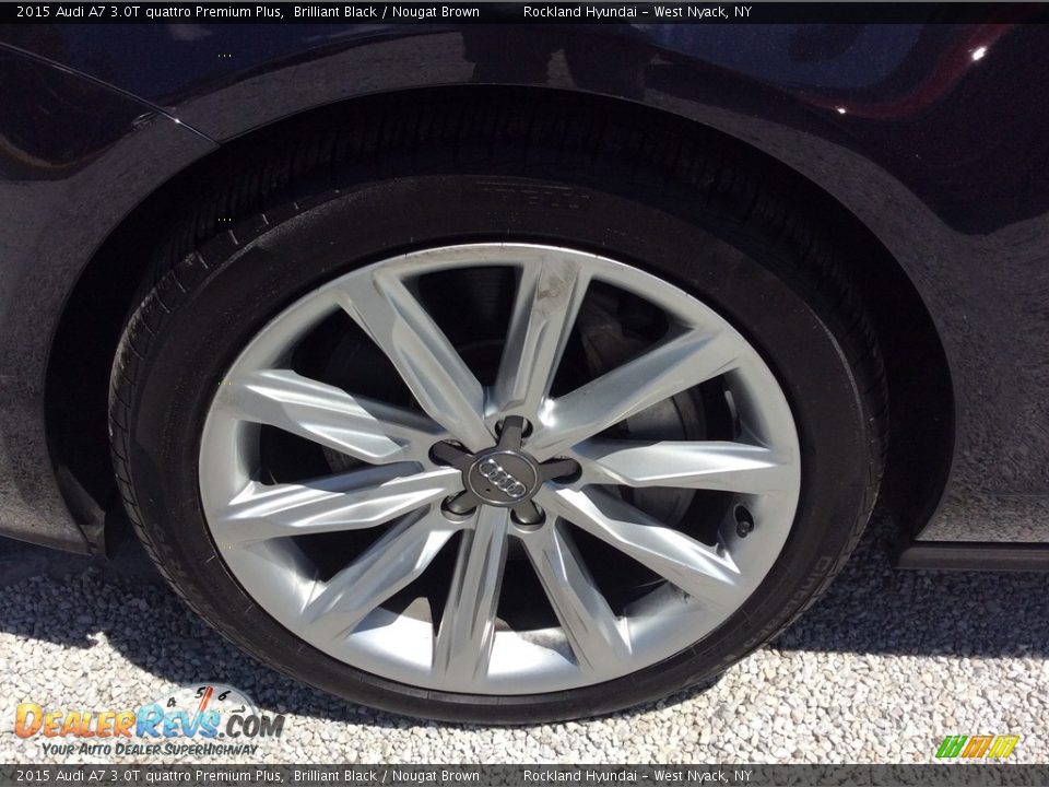 2015 Audi A7 3.0T quattro Premium Plus Brilliant Black / Nougat Brown Photo #28