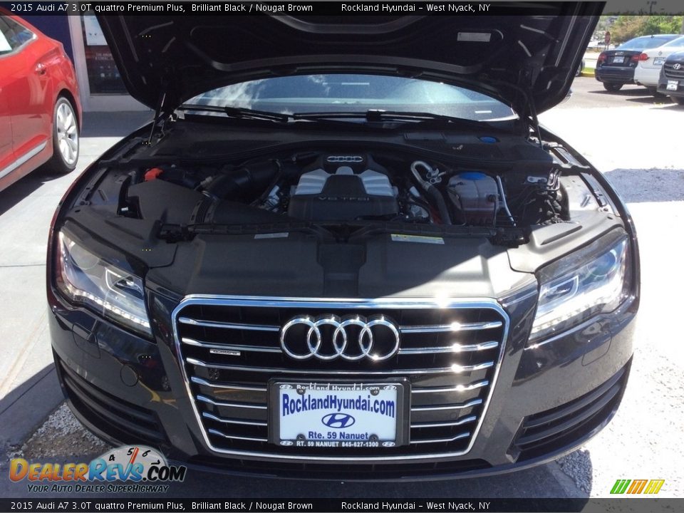 2015 Audi A7 3.0T quattro Premium Plus Brilliant Black / Nougat Brown Photo #29