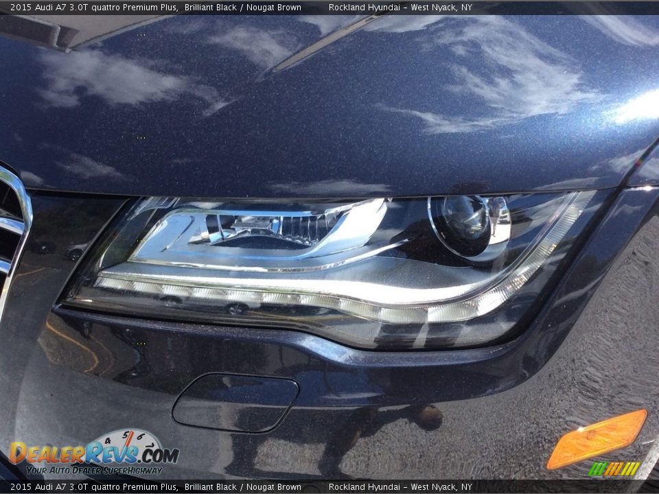 2015 Audi A7 3.0T quattro Premium Plus Brilliant Black / Nougat Brown Photo #30