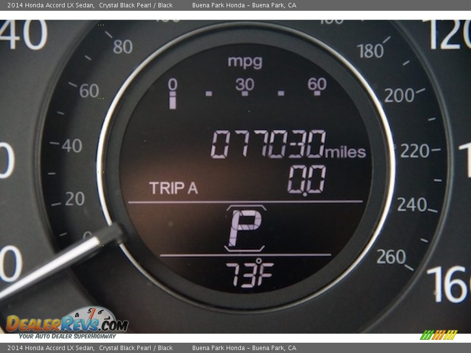 2014 Honda Accord LX Sedan Crystal Black Pearl / Black Photo #6