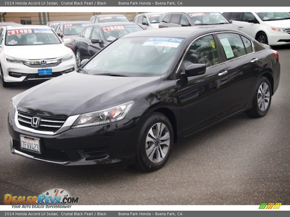 2014 Honda Accord LX Sedan Crystal Black Pearl / Black Photo #8