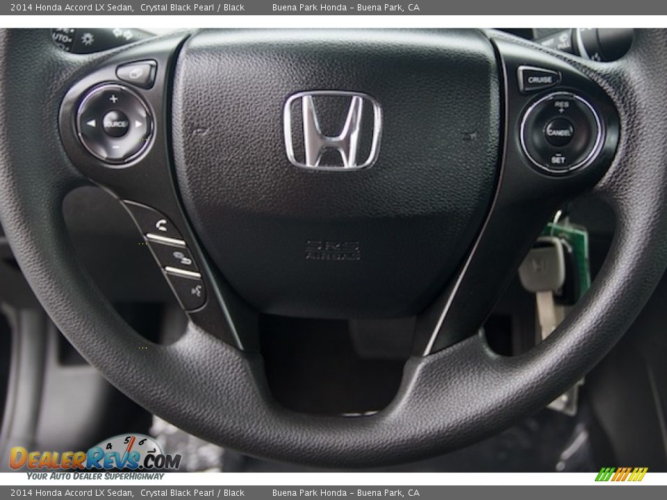 2014 Honda Accord LX Sedan Crystal Black Pearl / Black Photo #13