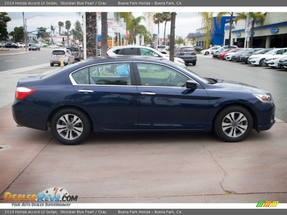2014 Honda Accord LX Sedan Obsidian Blue Pearl / Gray Photo #12