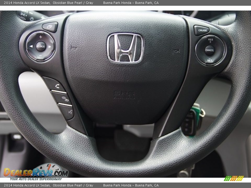 2014 Honda Accord LX Sedan Obsidian Blue Pearl / Gray Photo #13