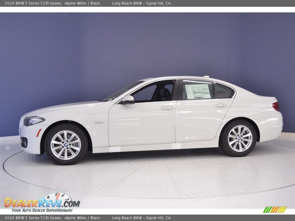 2016 BMW 5 Series 528i Sedan Alpine White / Black Photo #3