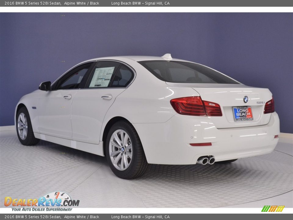 2016 BMW 5 Series 528i Sedan Alpine White / Black Photo #4