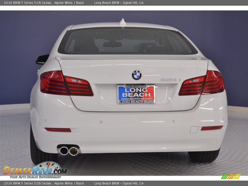 2016 BMW 5 Series 528i Sedan Alpine White / Black Photo #5