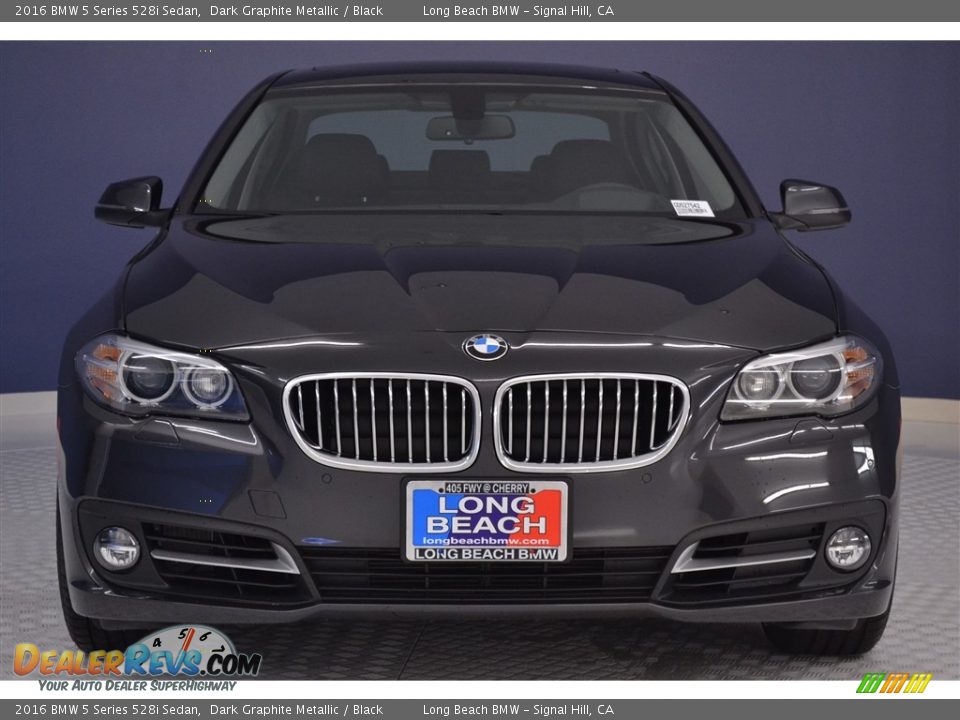 2016 BMW 5 Series 528i Sedan Dark Graphite Metallic / Black Photo #2