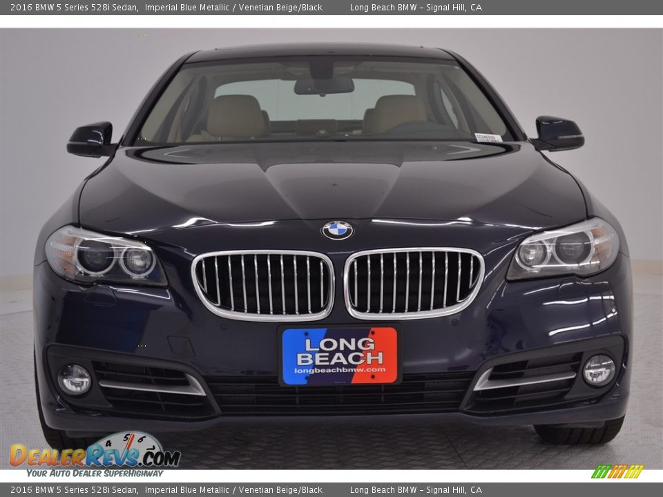 2016 BMW 5 Series 528i Sedan Imperial Blue Metallic / Venetian Beige/Black Photo #2