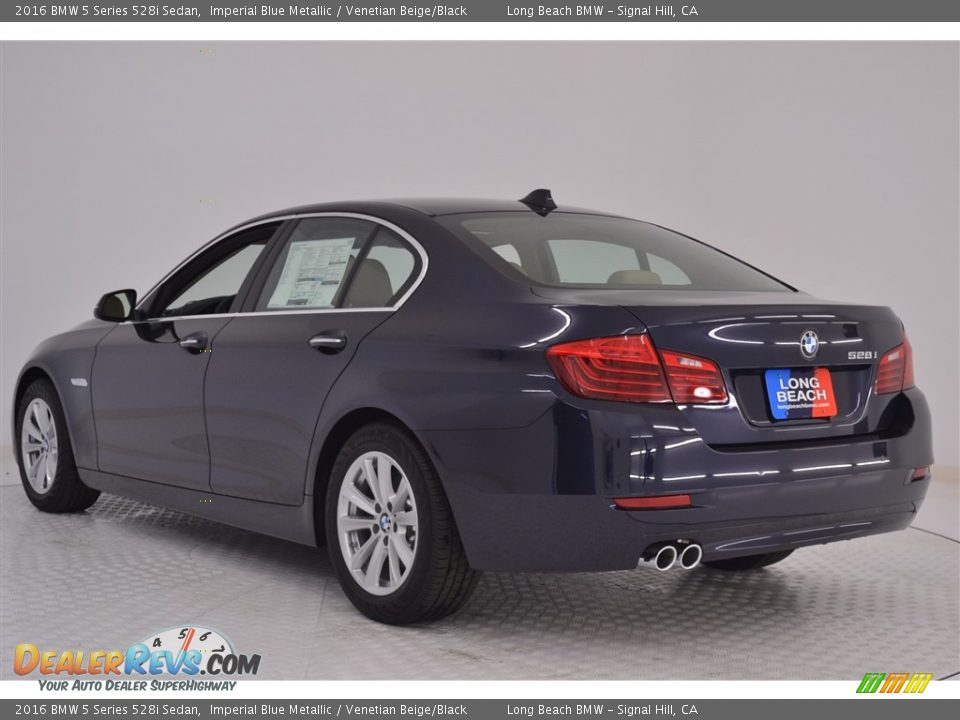 2016 BMW 5 Series 528i Sedan Imperial Blue Metallic / Venetian Beige/Black Photo #4