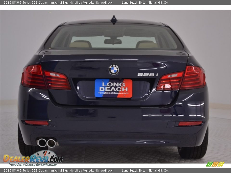 2016 BMW 5 Series 528i Sedan Imperial Blue Metallic / Venetian Beige/Black Photo #5