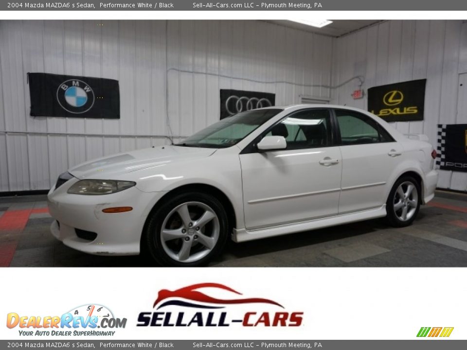 2004 Mazda MAZDA6 s Sedan Performance White / Black Photo #1