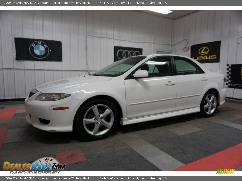 2004 Mazda MAZDA6 s Sedan Performance White / Black Photo #2