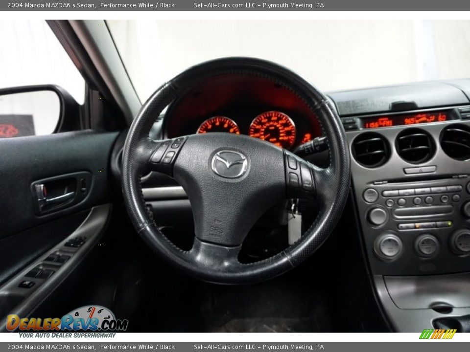 2004 Mazda MAZDA6 s Sedan Performance White / Black Photo #28