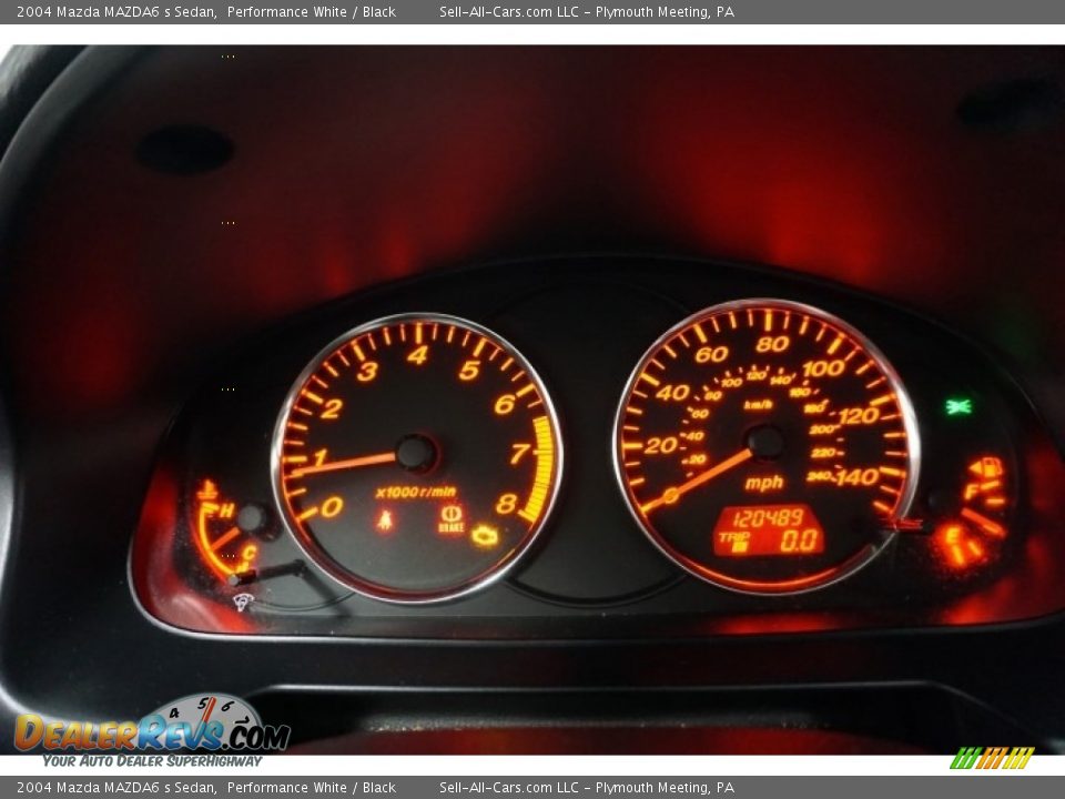 2004 Mazda MAZDA6 s Sedan Performance White / Black Photo #34