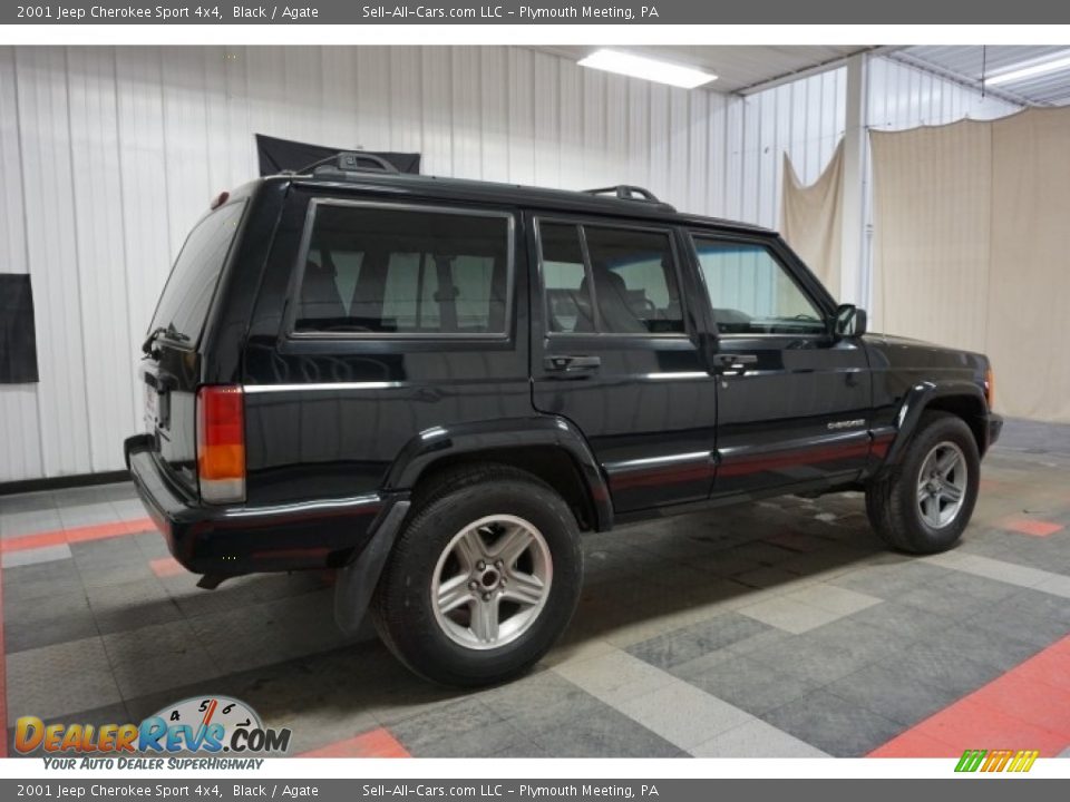 2001 Jeep Cherokee Sport 4x4 Black / Agate Photo #7