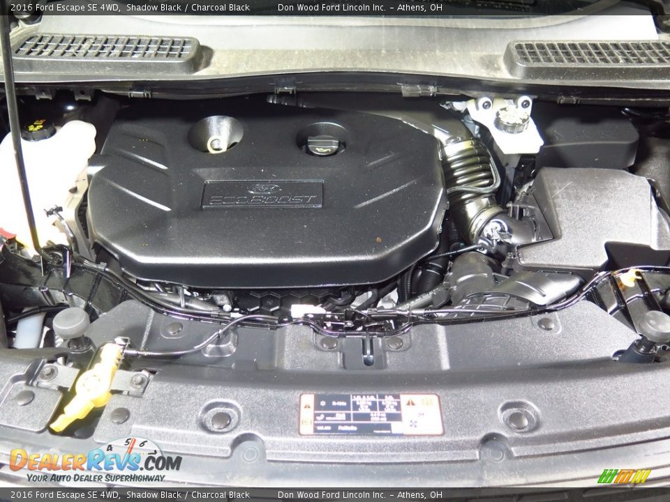 2016 Ford Escape SE 4WD Shadow Black / Charcoal Black Photo #11