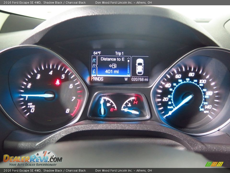 2016 Ford Escape SE 4WD Shadow Black / Charcoal Black Photo #25