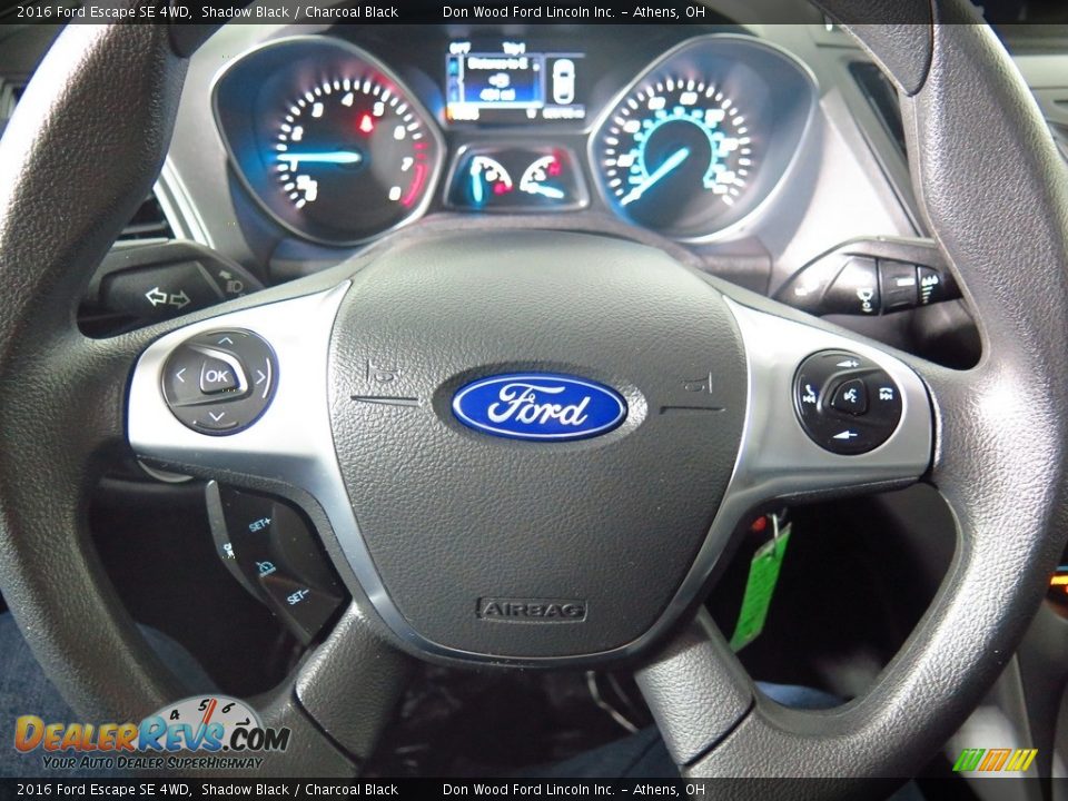 2016 Ford Escape SE 4WD Shadow Black / Charcoal Black Photo #30