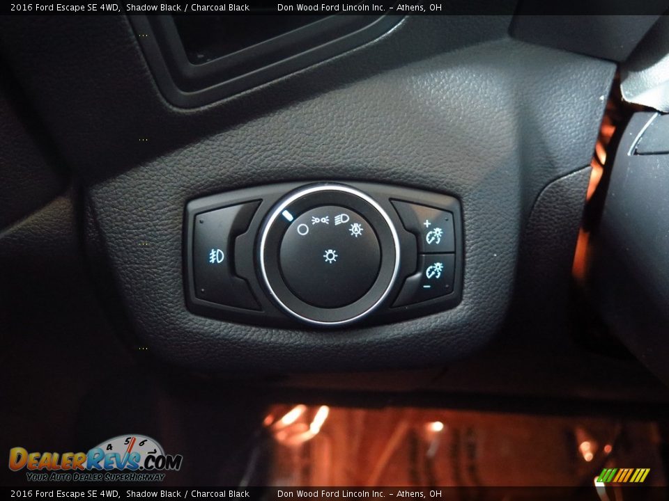 2016 Ford Escape SE 4WD Shadow Black / Charcoal Black Photo #36