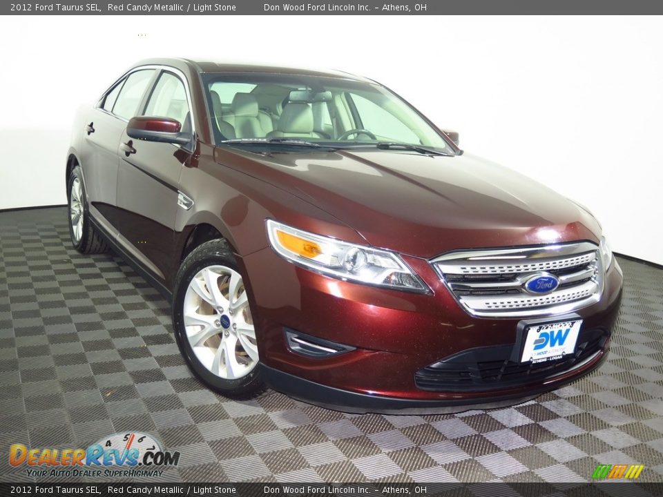 2012 Ford Taurus SEL Red Candy Metallic / Light Stone Photo #1