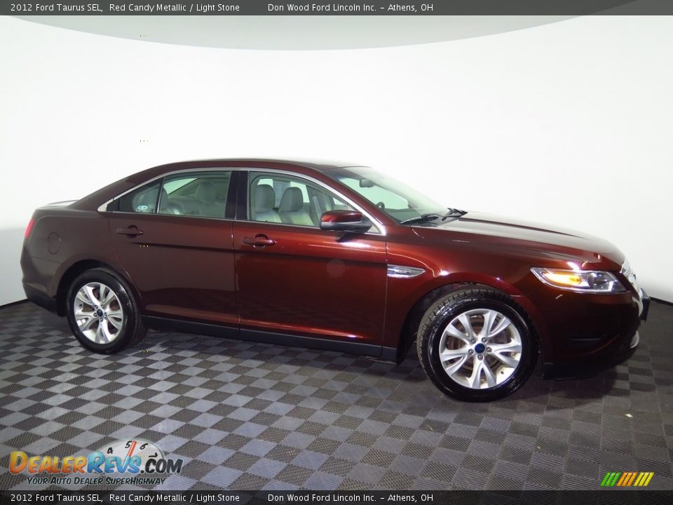2012 Ford Taurus SEL Red Candy Metallic / Light Stone Photo #2