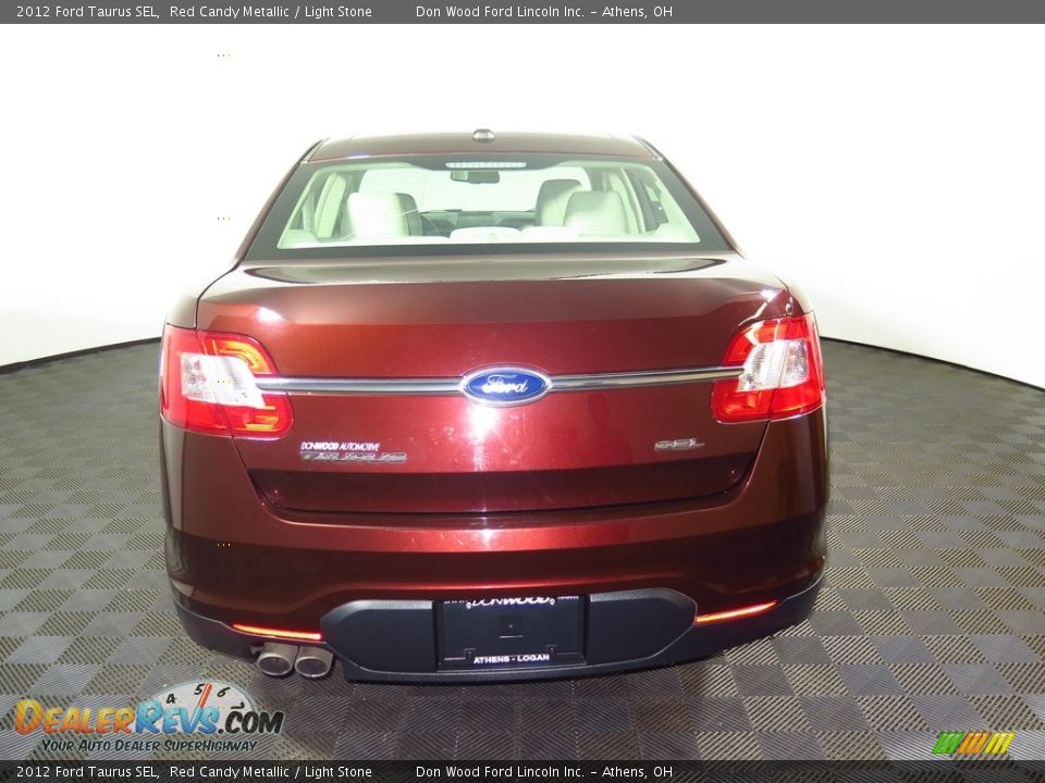 2012 Ford Taurus SEL Red Candy Metallic / Light Stone Photo #5