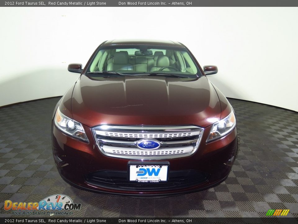 2012 Ford Taurus SEL Red Candy Metallic / Light Stone Photo #9