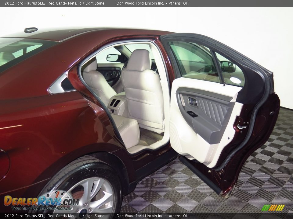 2012 Ford Taurus SEL Red Candy Metallic / Light Stone Photo #11
