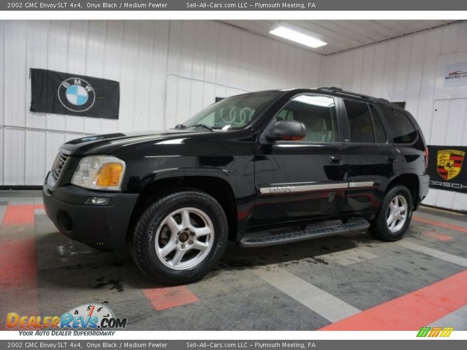 2002 GMC Envoy SLT 4x4 Onyx Black / Medium Pewter Photo #2