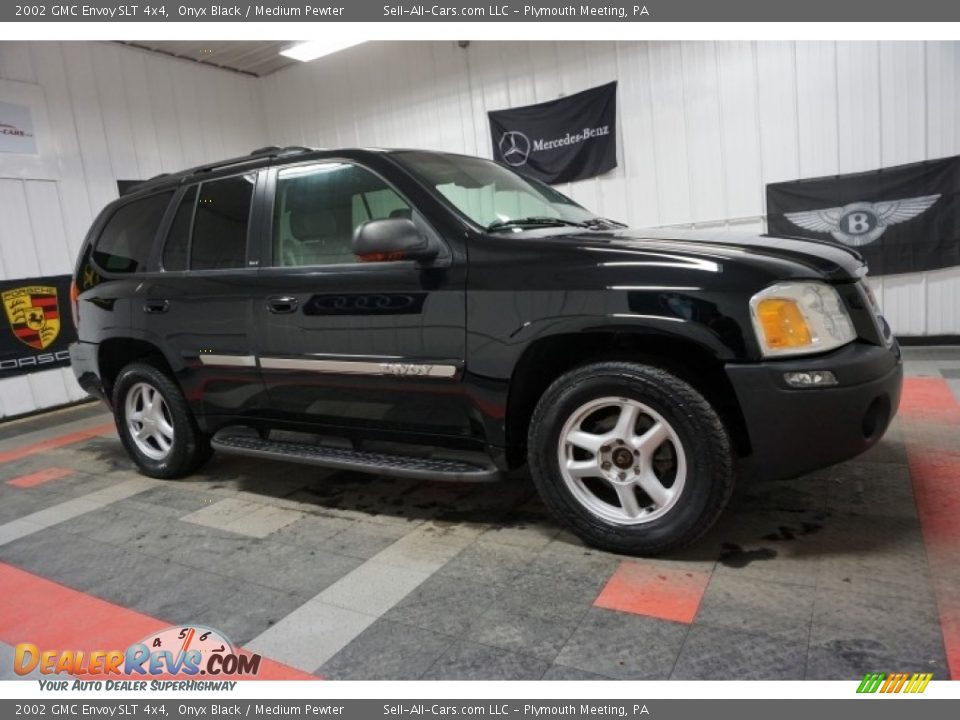 2002 GMC Envoy SLT 4x4 Onyx Black / Medium Pewter Photo #6