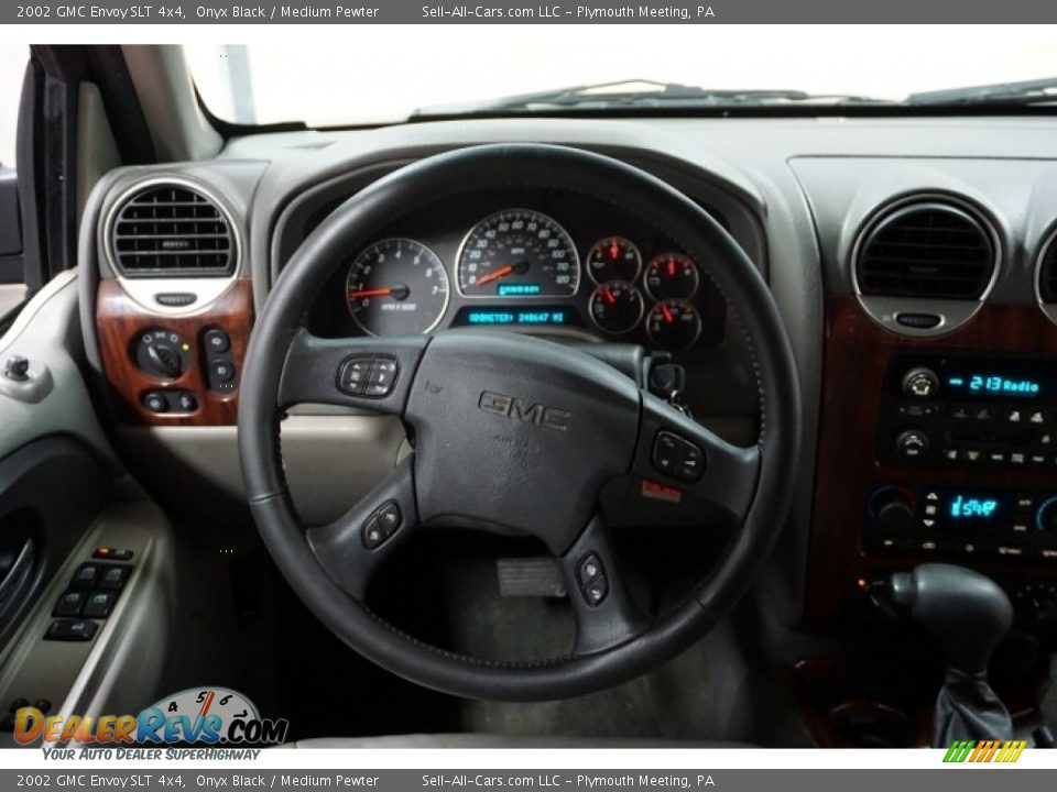 2002 GMC Envoy SLT 4x4 Onyx Black / Medium Pewter Photo #29