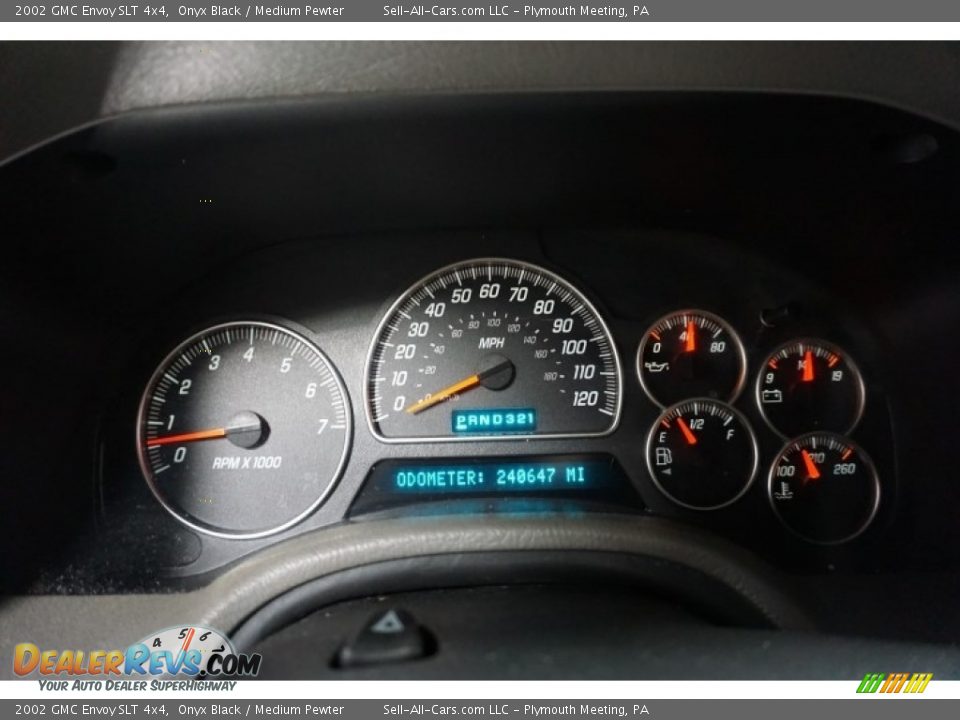 2002 GMC Envoy SLT 4x4 Onyx Black / Medium Pewter Photo #36